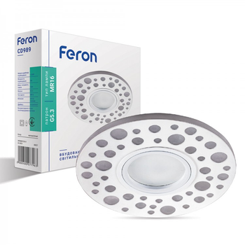 Встроенный светильник Feron CD989 с RGB подсветкой