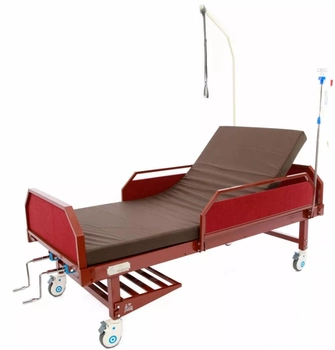 Кровать для лежачих больных MED1-C09UA Коричневая