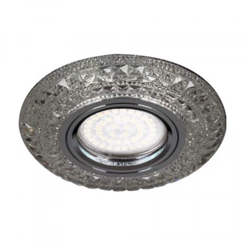 Врізний точковий світильник FERON CD877 MR16 з LED підсвіткою прозорий