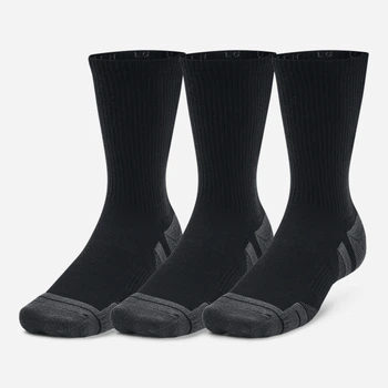 Набор мужских носков высоких Under Armour UA Performance Tech 3pk Crew 1379512-001 L 3 пары Черный (196883984572)