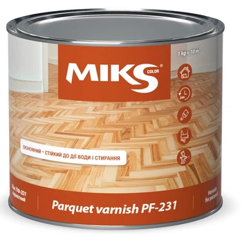 Лак паркетний ПФ-231 MIKS 2.2кг