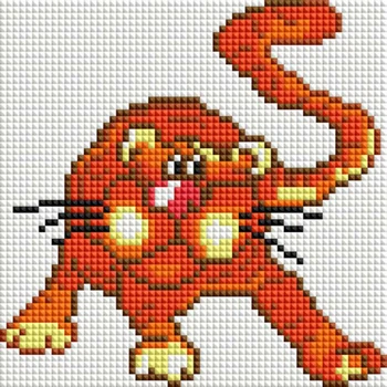 Алмазна мозаїка ColorArt Тигрик 15x15 PP1109