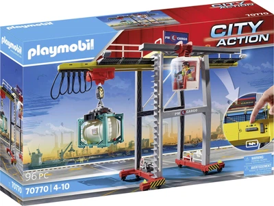 Конструктор City Action Кран с контейнерами Playmobil 70770 Over Stоск