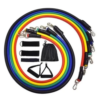 Набор резинок-эспандеров для фитнеса трубчастий Power Resistance Bands (003JTBNDS) CLS55