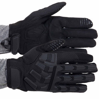 Тактичні рукавички із закритими пальцями Zelart Military Rangers 9875 розмір XL Black