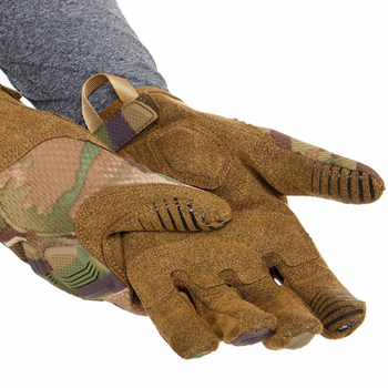 Перчатки тактические с закрытыми пальцами Zelart Military Rangers 9875 размер L Camouflage Multicam