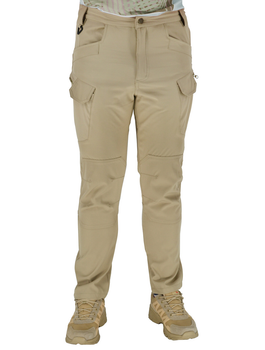 Тактичні штани легкі Soft Shell (без флісу) карго Eagle SP-02 Койот (Пісочні) M
