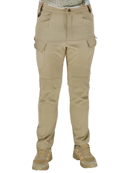 Тактические легкие штаны Soft Shell (без флиса) карго Eagle SP-02 Койот (Песочные) S