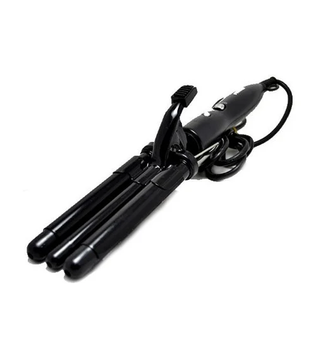 Потрійна плойка для укладання волосся Pro Mozer MZ 6621 чорна