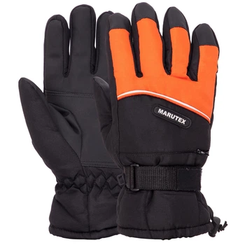 Рукавички гірськолижні теплі MARUTEX AG-903 розмір: L-XL Колір: Чорно-жовтогарячий