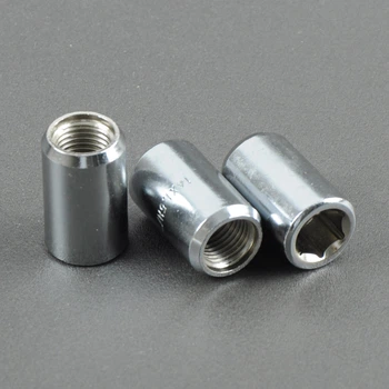 Гайка 14х1,5х35 хром конус внутр.. шестигранник (10 шт) (пакет) F 457