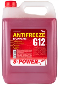 Антифриз S-POWER G12 RED, 5кг (охолоджуюча рідина)