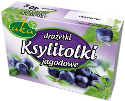 Drażetki pudrowe Aka 0%Cukru Jagodowe 40 g (5908228012070)