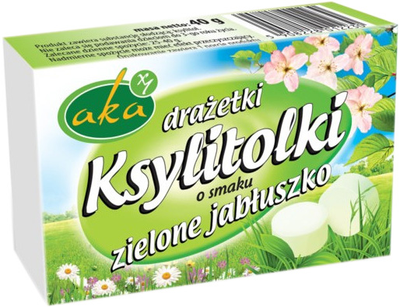Drażetki pudrowe Aka 0% Cukru Jabłuszko 40 g (5908228012230)