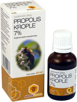 Suplement diety ApipolFarma Propolis Krople 7% 20 ml (5907529110386)