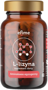 Дієтична добавка Ekamedica L-Лізин 60 капсул Efime (5902709521839)