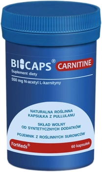Suplement diety Formeds Bicaps Carnitine 60 kapsułek kontrola wagi (5903148620299)