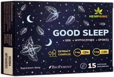 Suplement diety HEMPKING Good Sleep 15 kapsułek (5904806120359)