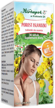 Suplement diety Herbapol Porost Islandzki 30 tabletek (5903850014744)