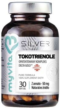 Suplement diety Myvita Silver Tokotrienole 100% 30 kapsułek (5903021591289)