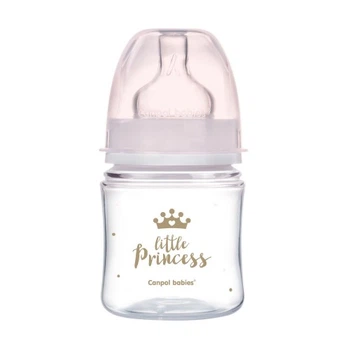Бутылочка антиколиковая Canpol babies 35/233_pin с широким отверстием 120 мл Розовый