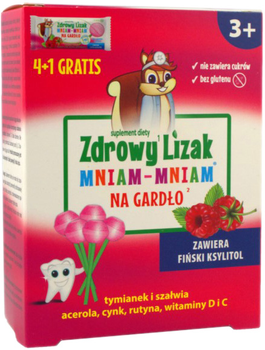 Zdrowy Lizak Starpharma Mniam Mniam Na Gardło 4+1 (5906874986653)