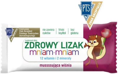 Zdrowy Lizak Starpharma Mniam Mniam 6g Mus Wiśnia (5907763674033)