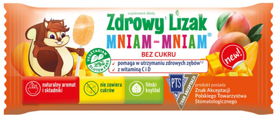 Zdrowy Lizak Starpharma Mniam Mniam 6g Mango (5907763674064)