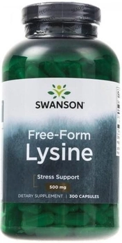 Дієтична добавка Swanson L-Лізін 500 мг 300 капсул (87614012698)