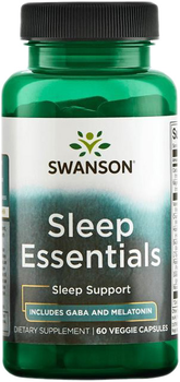 Дієтична добавка для сну Swanson Sleep Essentials 60 капсул (87614071046)