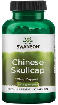 Suplement diety Swanson Fs Chinese Scullcap Tarczyca Baj 400 mg 90 kapsułek (0087614111285)
