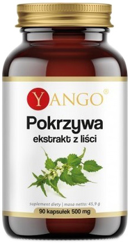 Дієтична добавка Yango Кропива 500 мг 90 капсул для сечовивідної системи (5903796650389)