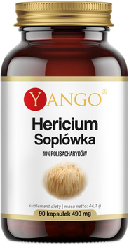 Дієтична добавка Yango Hericium 90 капсул Левова грива (5903796650433)