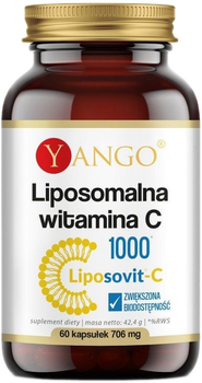 Suplement diety Yango Liposomalna Witamina C 1000 60 kapsułek (5904194062170)