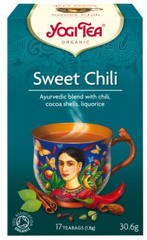 Органічний чай Yogi Tea Sweet Chili 17x18 г з чилі (4012824402430)