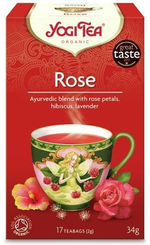 Органічний чай Yogi Tea Rose 17x2 г Троянда (4012824402461)