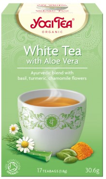 Herbata Yogi Tea White Tea With Aloe Bio 17x1.8 g (4012824404366)