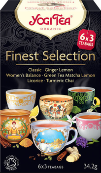 Чайний Подарунковий набір Yogi Tea Finest Selection 6x3 г (4012824404403)