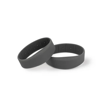 Силіконовий браслет з rfid чіпом ВЕЛС 160*20*2мм EM-Marine 125kHz Сірий