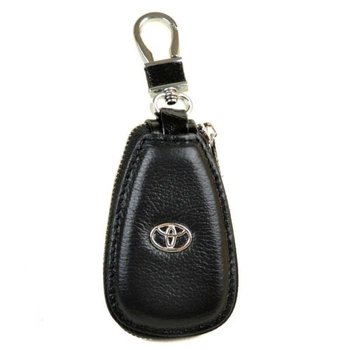 Мужская кожаная ключница F633 Toyota black