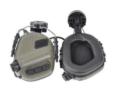 Активні навушники EARMOR M31H mod3 ORIGINAL для шолома, каски FAST Зелений (M31H-FG/ARC-MOD3)