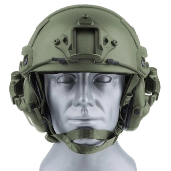 Активные наушники Earmor M31X Mark3 MilPro ORIGINAL с креплением на голову ( Чебурашка ) под шлем, каску ( Олива )