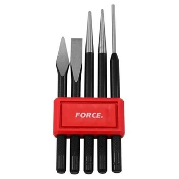Набір: виколоток, зубил, кернів FORCE 5054.5 пр.