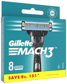 Леза для бритви Gillette Mach 3 8 шт (4987176150516)