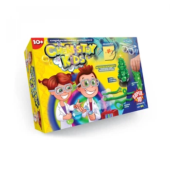 Настольная игра Danko toys Набор для опытов по химии Chemistry Kids желтая
