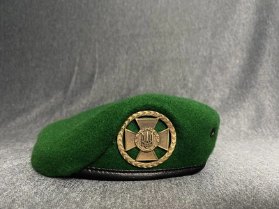 Берет прикордонної служби ДПСУ нового зразка крапля M / 55-56 зелений (17102515184)