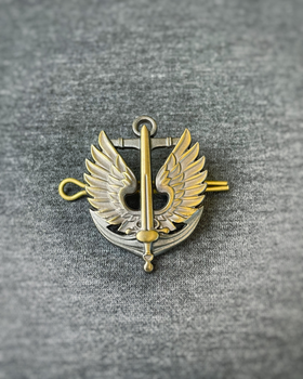 Кокарда Беретний знак морської піхоти нового зразка 5*5 см золотий (1741365796)