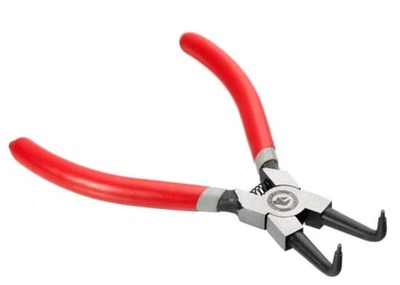 Щипцы для стопорных колец Intertool изогнутые на сжатие 150мм (HT-7006)