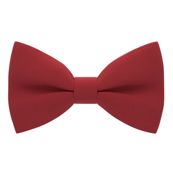 Бабочка Bow Tie House насыщенная красная однотонная с габардина 08602