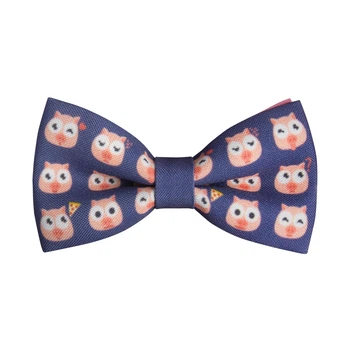 Бабочка Bow Tie House фиолетово-розовая с китайской свинкой 2019 - новогодняя 10132